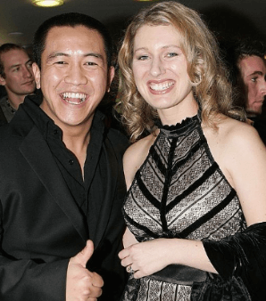 With Wife , pretty